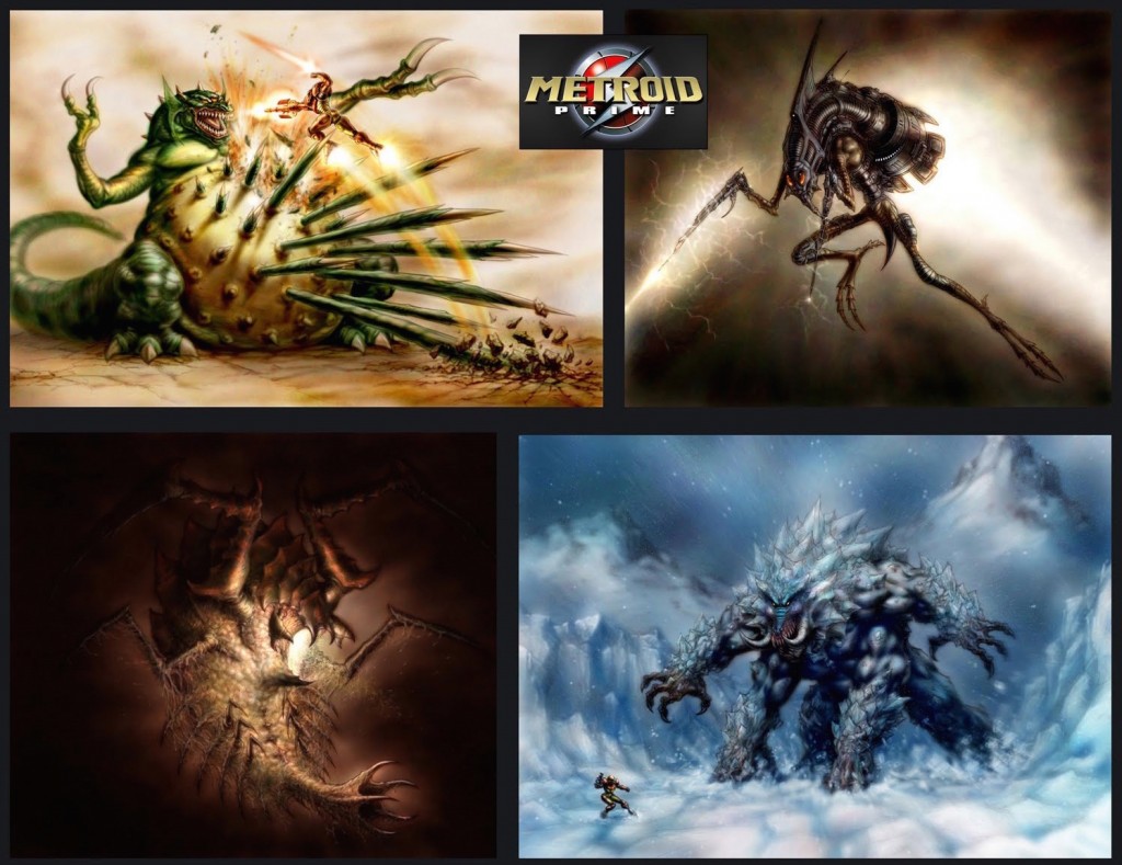 Metroid Prime - Cut Bosses Concept Art