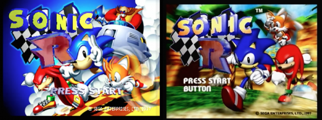 A comparison between the first and final titles.