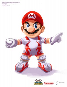 Another costume design for Mario.