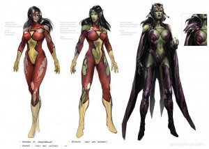 Spider-Woman Veranke Skrull Concept Art