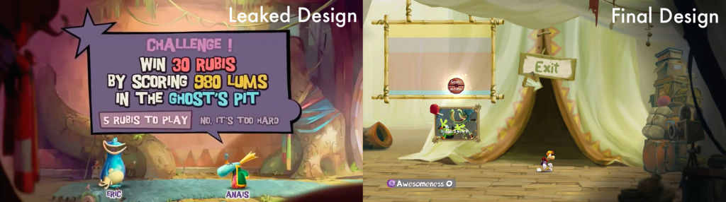 Rayman Legends Challenges Mode Comparison
