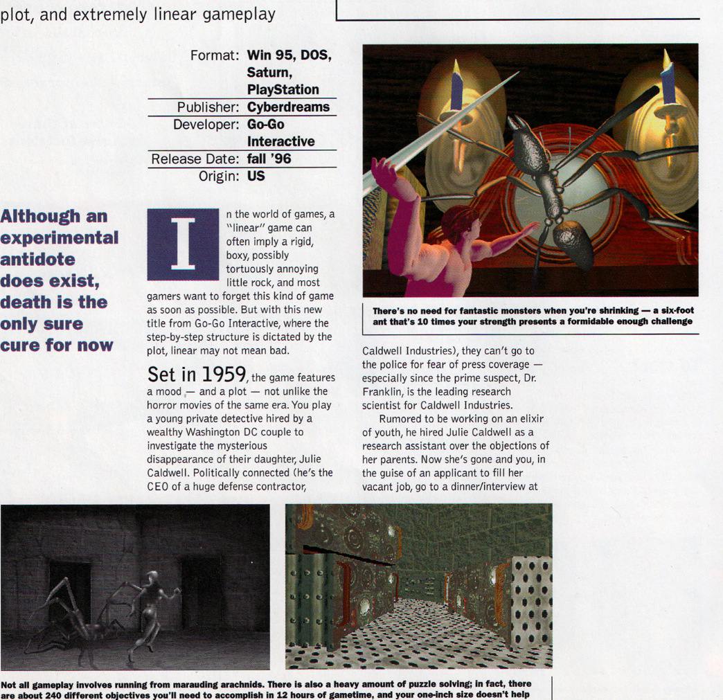 The Incredible Shrinking Character Cancelled Psx Sat Pc Unseen64