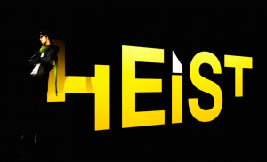 Heist Trapdoor Cancelled Temporary Logo