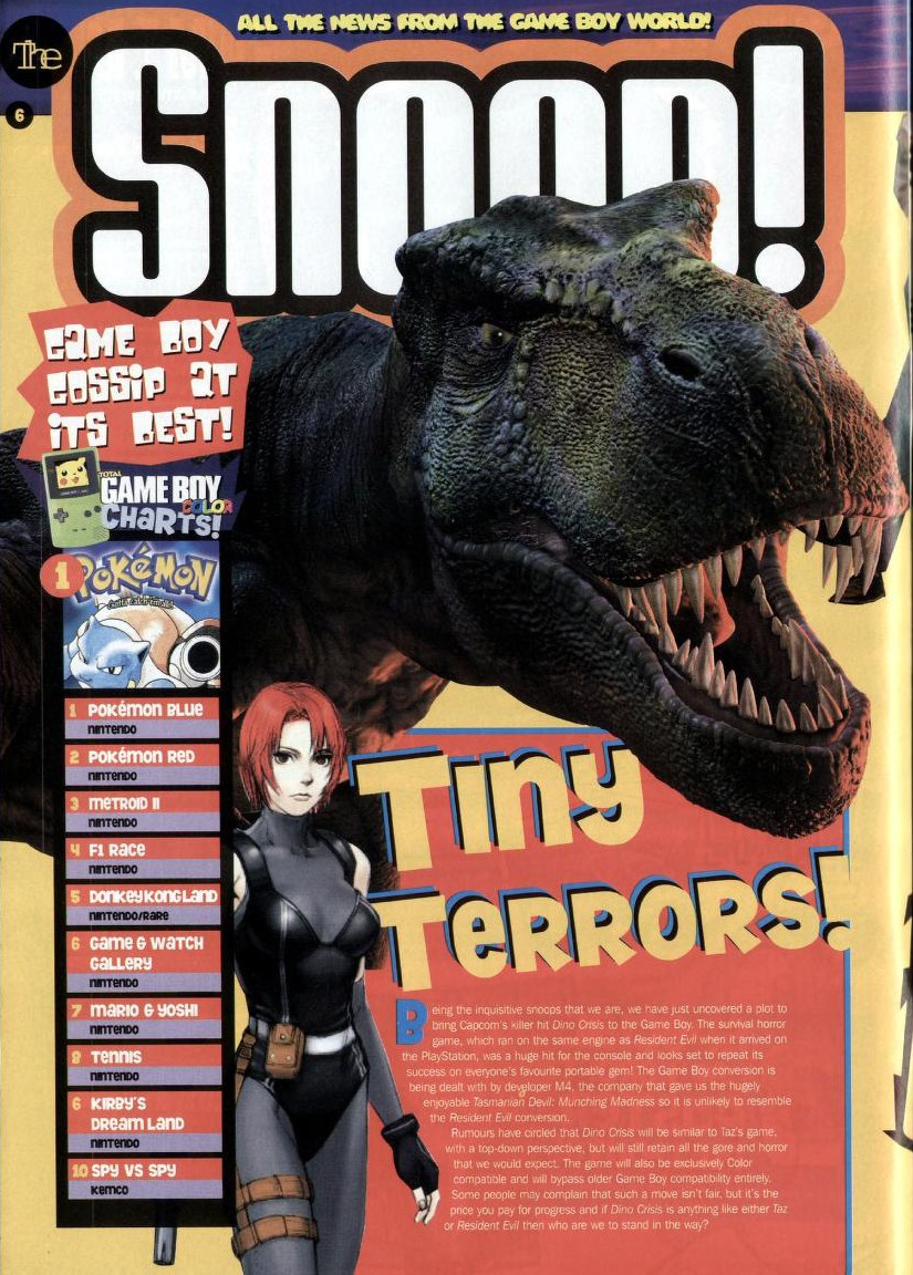 Dino Crisis [GameBoy Color - Cancelled] - Unseen64