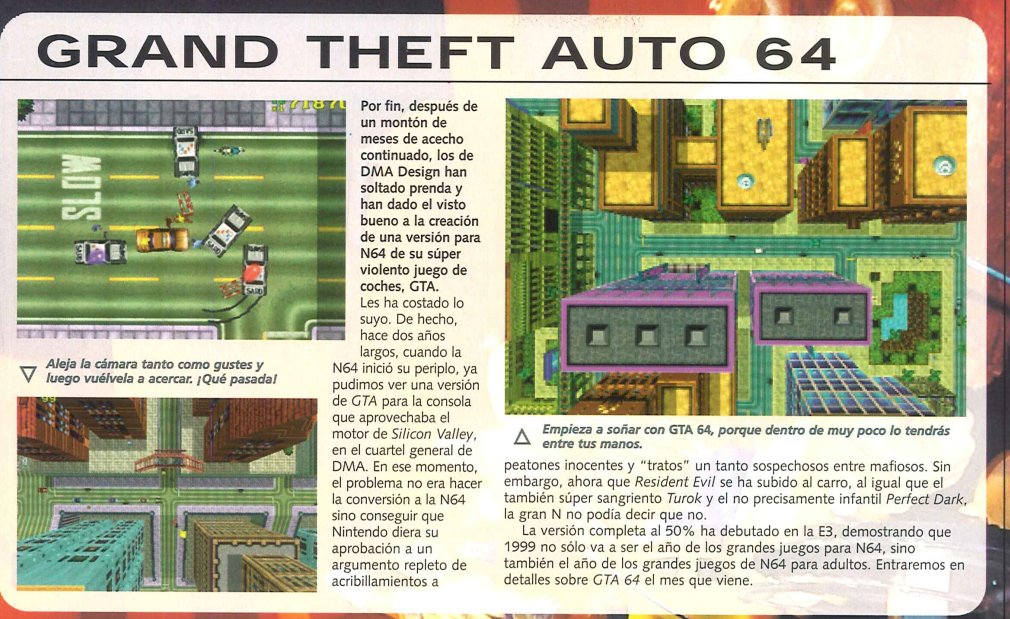 GTA Nintendo 64 cancelled