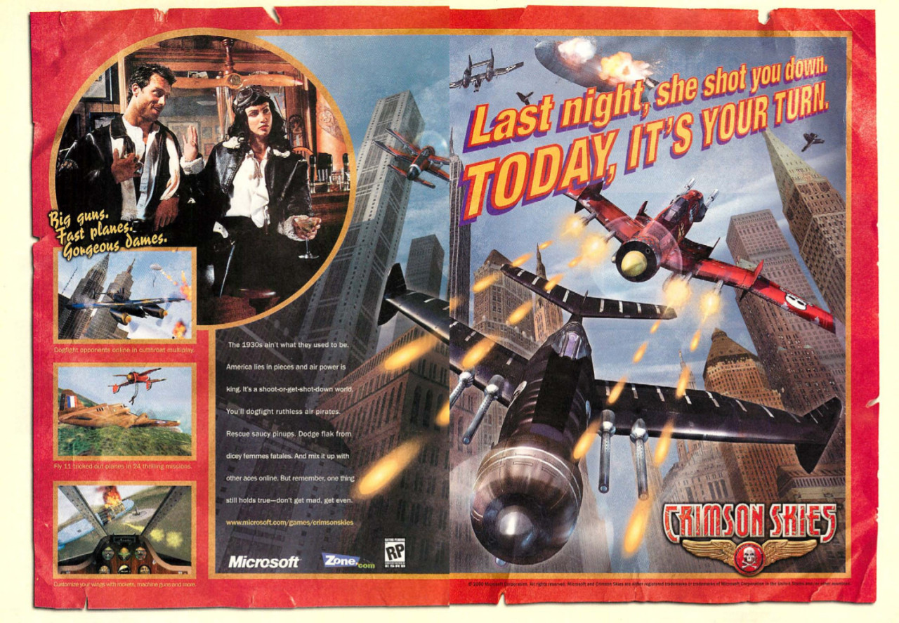 Crimson Skies: High Road to Revenge (lost E3 2002 beta build of